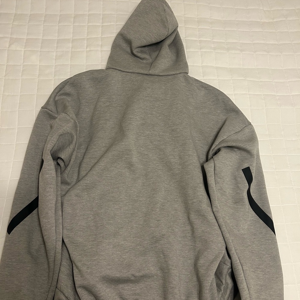 Adidas Men's Performance Gray Zip-Up Jacket - image 3